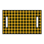 Fire Yellow Buffalo Check Pattern Print Golf Cart Seat Cover