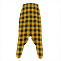 Fire Yellow Buffalo Check Pattern Print Hammer Pants