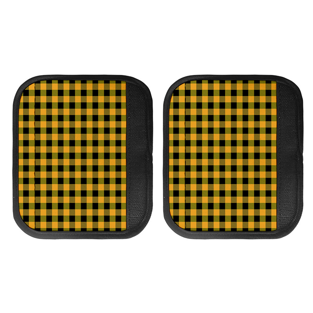 Fire Yellow Buffalo Check Pattern Print Handle Covers