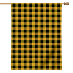 Fire Yellow Buffalo Check Pattern Print House Flag
