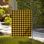 Fire Yellow Buffalo Check Pattern Print House Flag