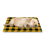 Fire Yellow Buffalo Check Pattern Print Pet Cooling Mat Cover