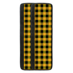 Fire Yellow Buffalo Check Pattern Print Refrigerator Handle Covers
