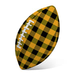 Fire Yellow Buffalo Check Pattern Print Rugby Ball