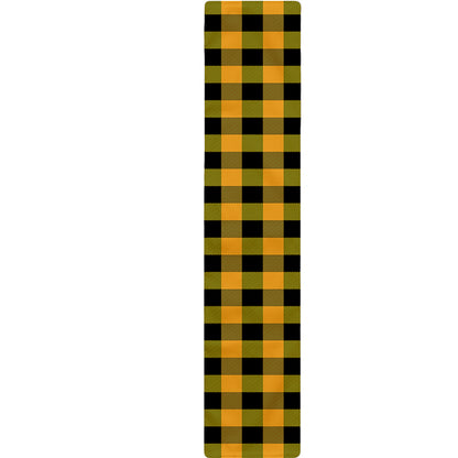 Fire Yellow Buffalo Check Pattern Print Table Runner