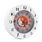 Fire Yin Yang Chinese Zodiac Print Alarm Clock