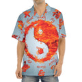 Fire Yin Yang Chinese Zodiac Print Aloha Shirt