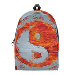 Fire Yin Yang Chinese Zodiac Print Backpack