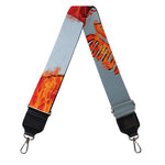 Fire Yin Yang Chinese Zodiac Print Bag Strap