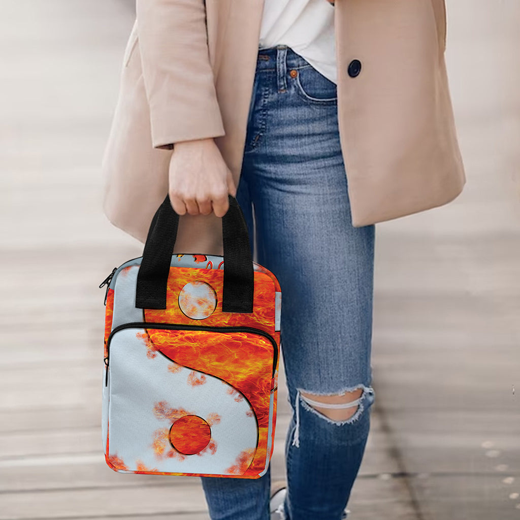 Fire Yin Yang Chinese Zodiac Print Bible Tote Bag