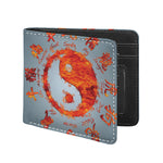 Fire Yin Yang Chinese Zodiac Print Bifold Wallet