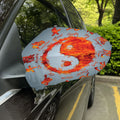 Fire Yin Yang Chinese Zodiac Print Car Side Mirror Covers