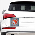 Fire Yin Yang Chinese Zodiac Print Car Sticker