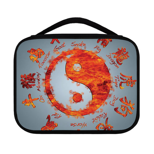 Fire Yin Yang Chinese Zodiac Print Classic Bible Case