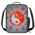 Fire Yin Yang Chinese Zodiac Print Crossbody Lunch Bag