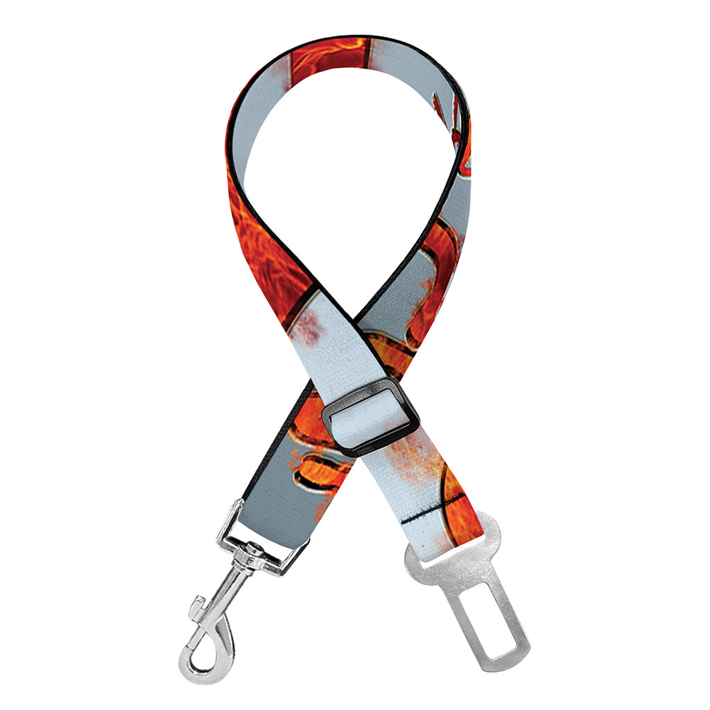Fire Yin Yang Chinese Zodiac Print Dog Seat Belt