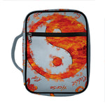 Fire Yin Yang Chinese Zodiac Print Front Pocket Bible Bag