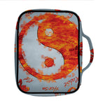 Fire Yin Yang Chinese Zodiac Print Front Pocket Bible Bag