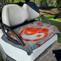 Fire Yin Yang Chinese Zodiac Print Golf Cart Seat Cover