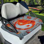 Fire Yin Yang Chinese Zodiac Print Golf Cart Seat Cover
