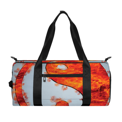 Fire Yin Yang Chinese Zodiac Print Gym Bag