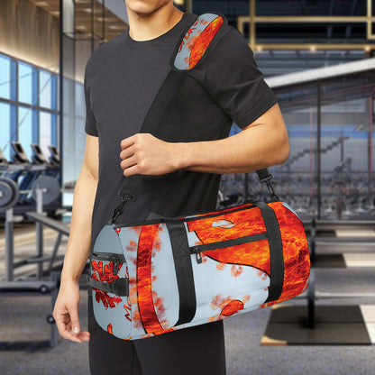 Fire Yin Yang Chinese Zodiac Print Gym Bag