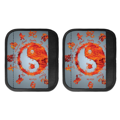 Fire Yin Yang Chinese Zodiac Print Handle Covers