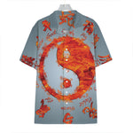 Fire Yin Yang Chinese Zodiac Print Hawaiian Shirt