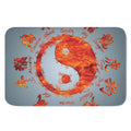 Fire Yin Yang Chinese Zodiac Print Indoor Door Mat