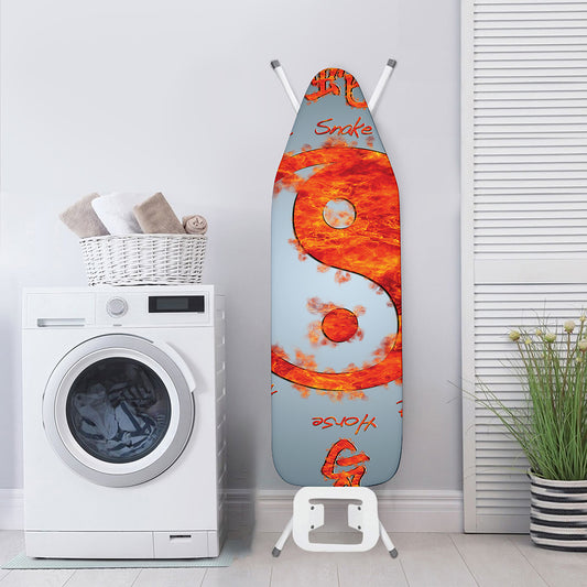 Fire Yin Yang Chinese Zodiac Print Ironing Board Cover
