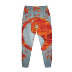 Fire Yin Yang Chinese Zodiac Print Jogger Pants