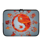 Fire Yin Yang Chinese Zodiac Print Laptop Sleeve