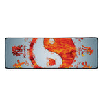 Fire Yin Yang Chinese Zodiac Print Long Kitchen Mat