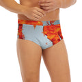Fire Yin Yang Chinese Zodiac Print Men's Briefs