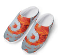 Fire Yin Yang Chinese Zodiac Print Mesh Casual Shoes