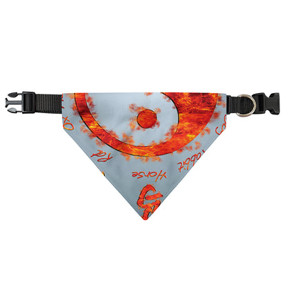 Fire Yin Yang Chinese Zodiac Print Over The Collar Dog Bandana