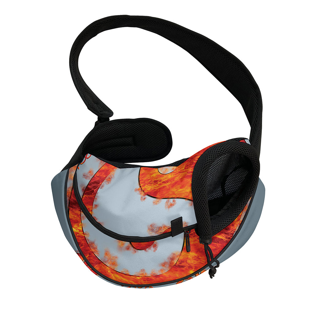 Fire Yin Yang Chinese Zodiac Print Pet Sling Carrier