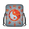 Fire Yin Yang Chinese Zodiac Print Rectangular Crossbody Bag
