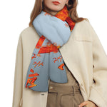 Fire Yin Yang Chinese Zodiac Print Scarf