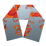 Fire Yin Yang Chinese Zodiac Print Scarf