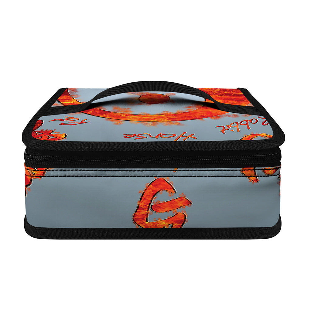 Fire Yin Yang Chinese Zodiac Print Small Lunch Bag