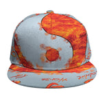 Fire Yin Yang Chinese Zodiac Print Snapback Cap