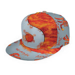 Fire Yin Yang Chinese Zodiac Print Snapback Cap