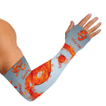 Fire Yin Yang Chinese Zodiac Print Sun Protection Arm Sleeves