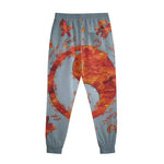Fire Yin Yang Chinese Zodiac Print Sweatpants