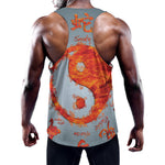 Fire Yin Yang Chinese Zodiac Print Training Tank Top