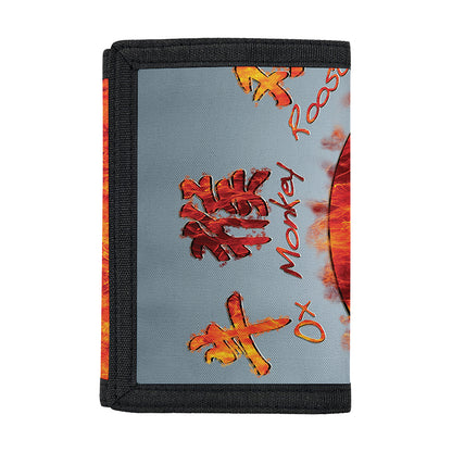Fire Yin Yang Chinese Zodiac Print Trifold Wallet