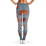 Fire Yin Yang Chinese Zodiac Print Women's Leggings