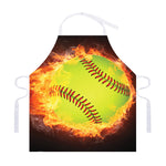 Fireball Softball Print Adjustable Apron