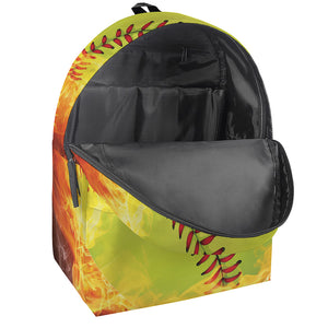 Fireball Softball Print Backpack